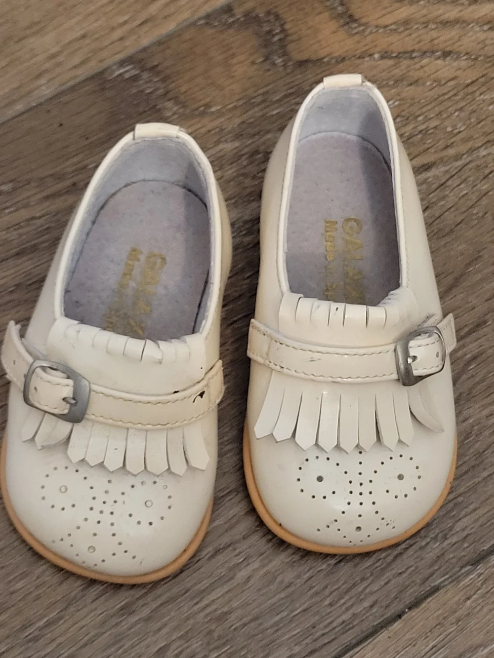 GAP Kids Cream Mary Jane Tassel Loafers